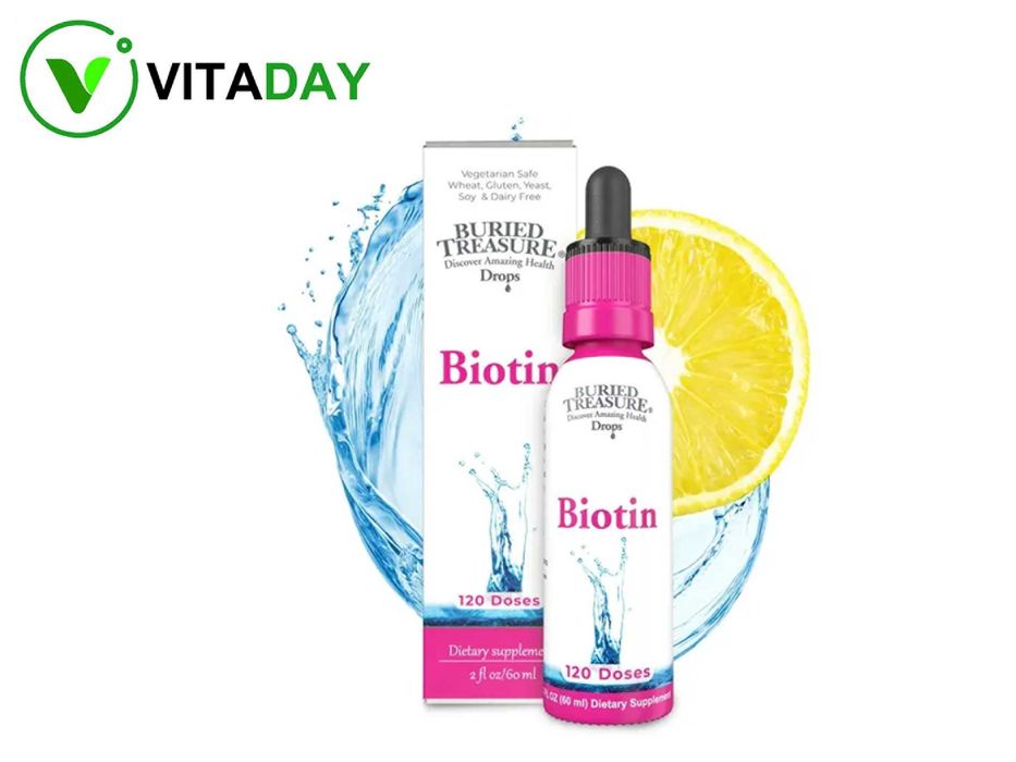 Buried Treasure Biotin Drops Жидкий биотин одна порция 2000 мг