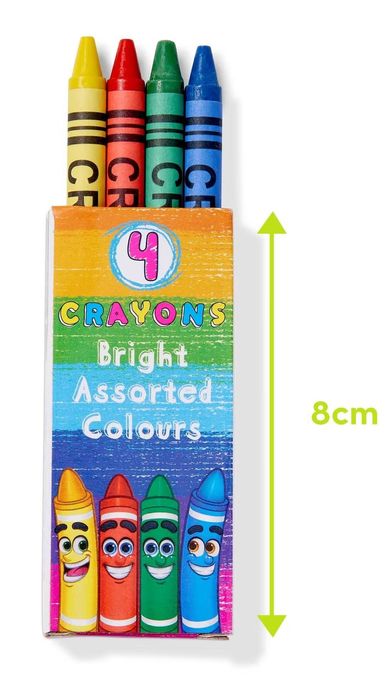 – Creioane cerate pentru copii – 4 creioane per cutie –
