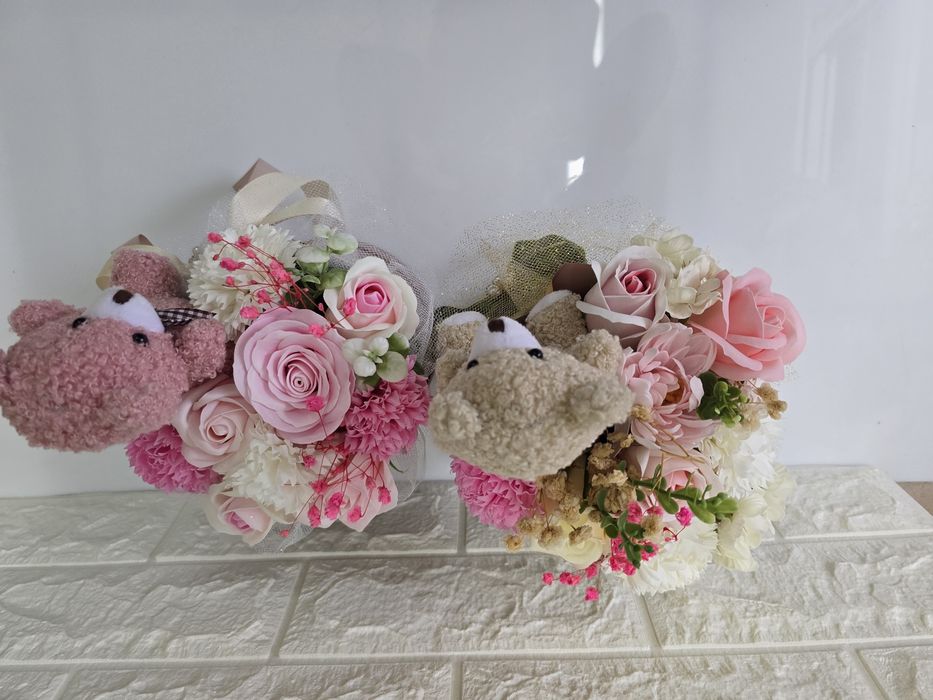 Сапунени рози и цветя в кутия или торбичка