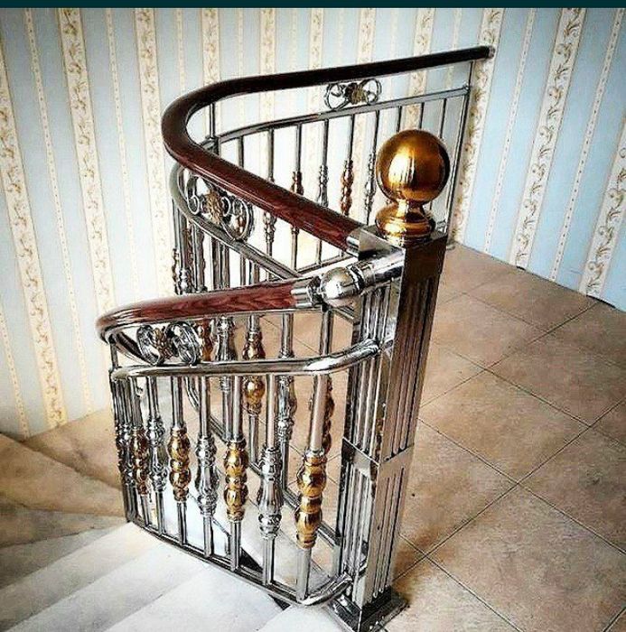 Перила из нержавейки навесы из стекла