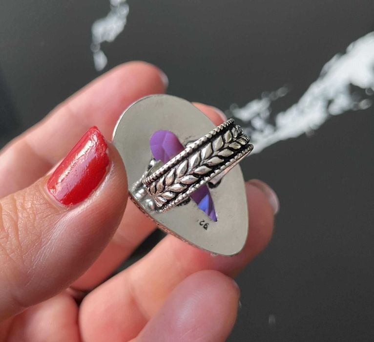 Inel Argint 925 Vintage cu Piatra Semipretioasa Tanzanit