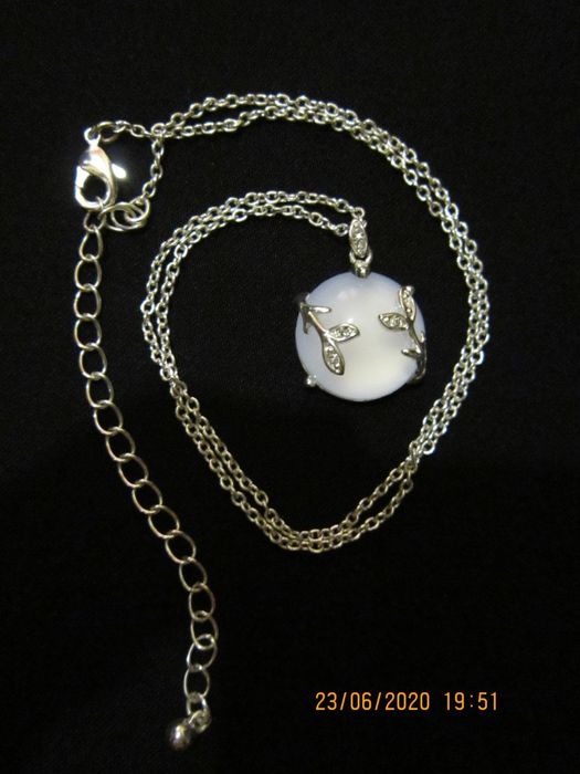 Серьги +цепочка с кулоном