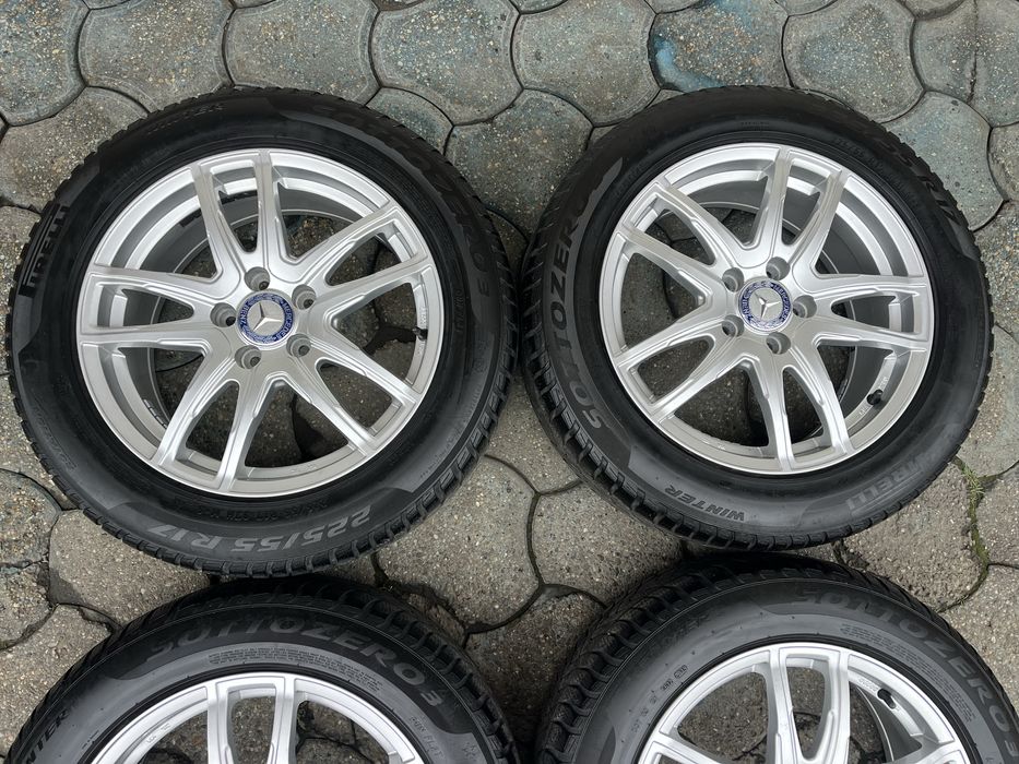 Jante 5x112mm, anvelope iarna 225/55 R17 Mecerdes Vito, Viano, V-Class