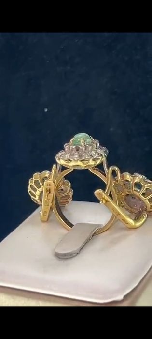 750, СССР,Бриллиантами Изумруды