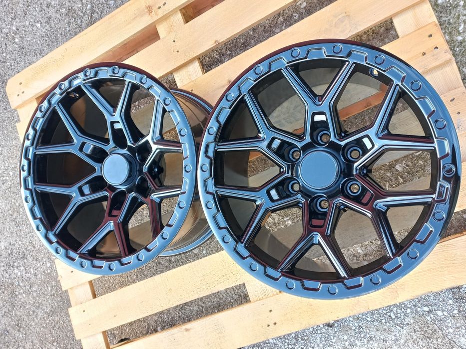 17"6x139.7 OFFRoAd 9ж ет-12 Nissan Toyota Mitsubushi Ram Jeep Piano Black Чисто Нови
