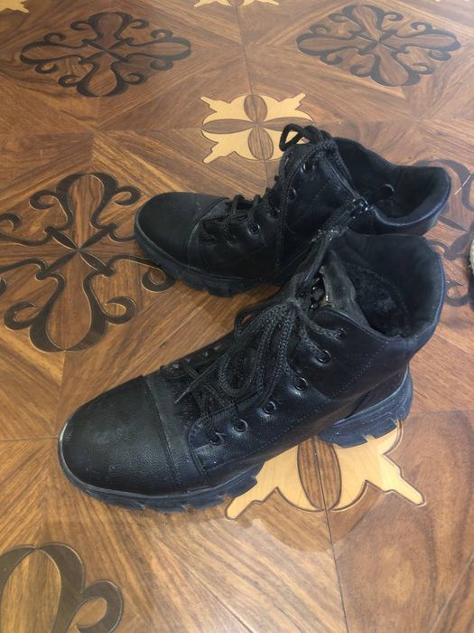 Поли Сапоги мужские кожаные