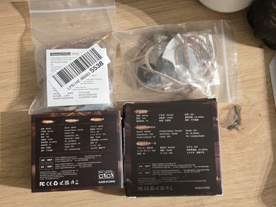 Casti IEM Kbear Monkie Wukong