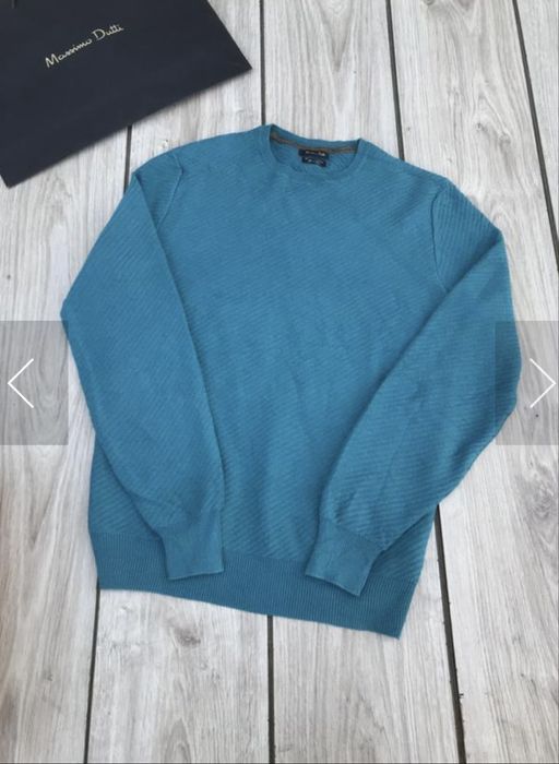 Massimo Dutti мъжки пуловер - памук + кашмир