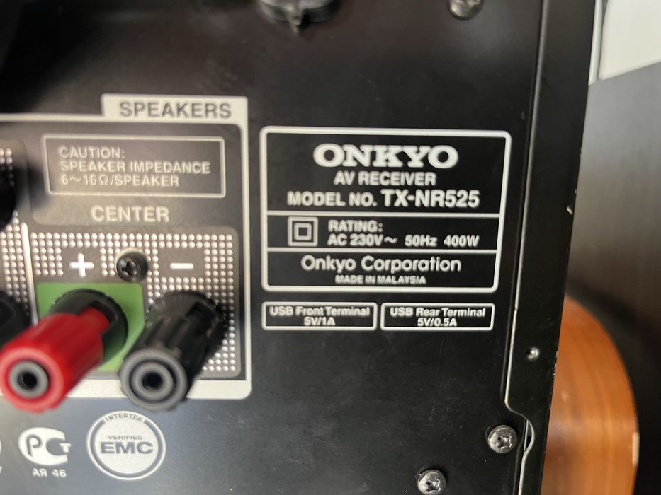 Receiver Onkyo TX-NR525 4k/5.2/Arc/usb /Spotiy etc.