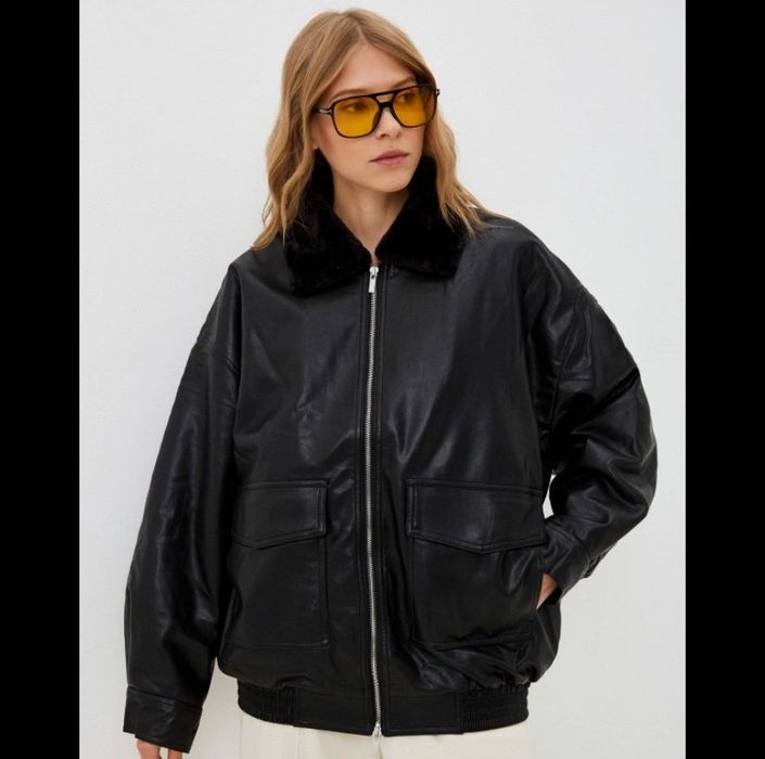 Кожаная куртка М