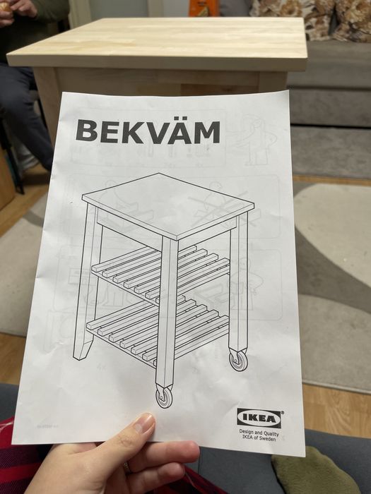 Insula bucatarie lemn ikea