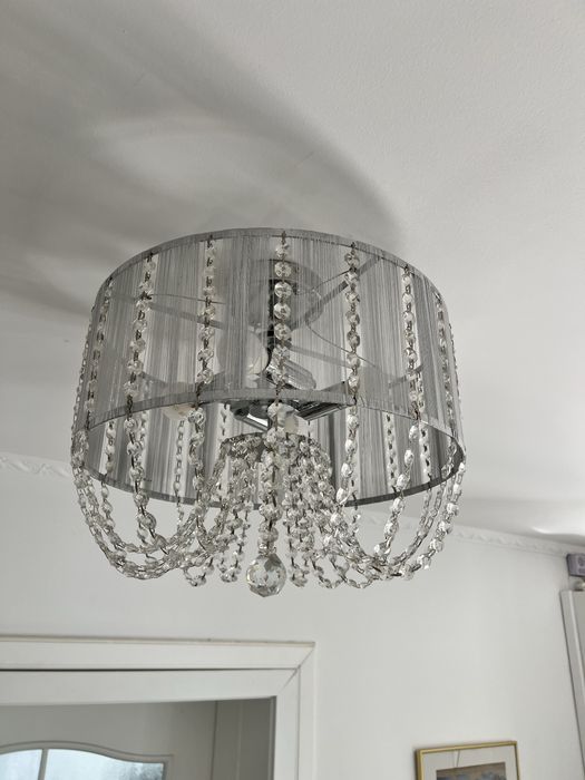 Plafoniera cristale Globo Walla