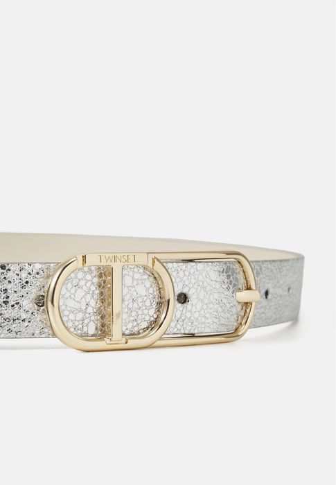 Twinset сребрист колан