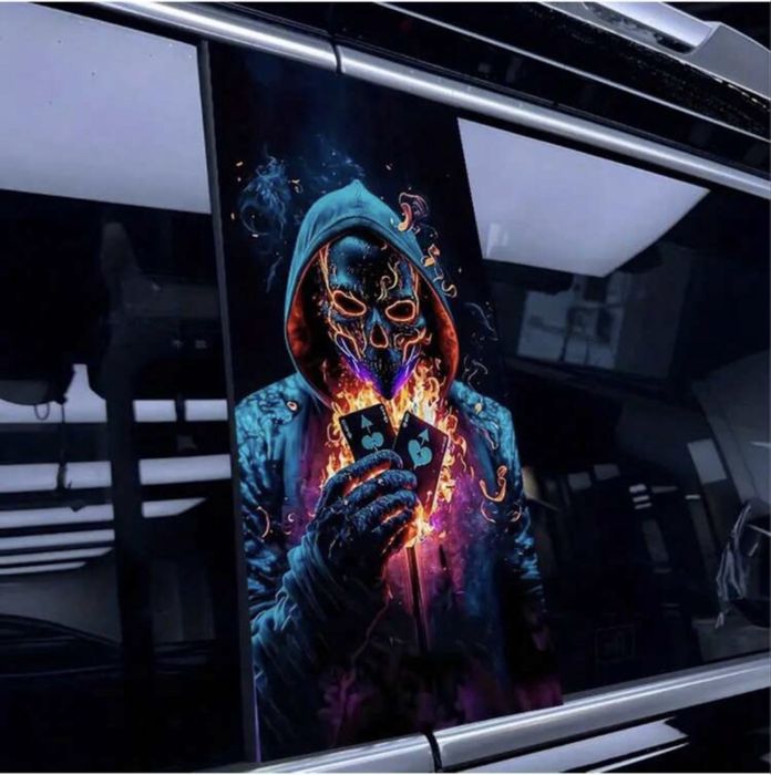 Винилови стикери за страничните колони на вратите - 2бр.