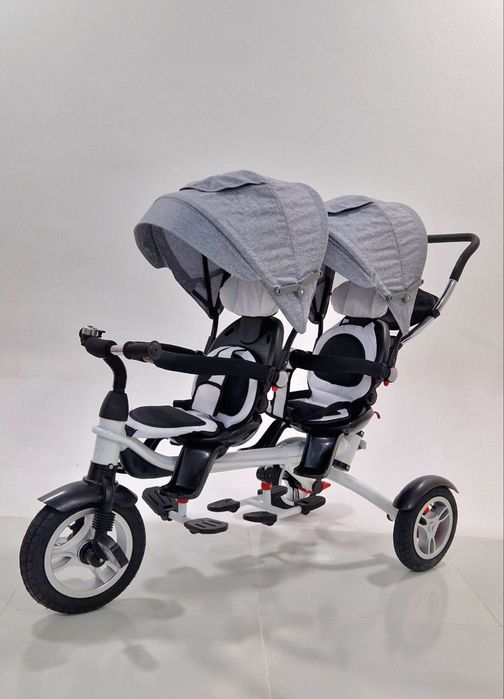 Коляска Велосипед 2в1 для двойни Прогулочный