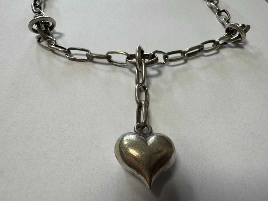 Сребърно колие с висулка 23.86гр  54см