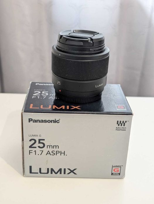 Obiectiv Panasonic Lumix 25mm f/1.7 ASPH (Micro 4/3 / MFT) echivalent 50mm fullframe