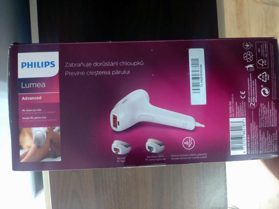 Epilator IPL Philips Lumea Advanced SC1998/00, 250.000 impulsuri