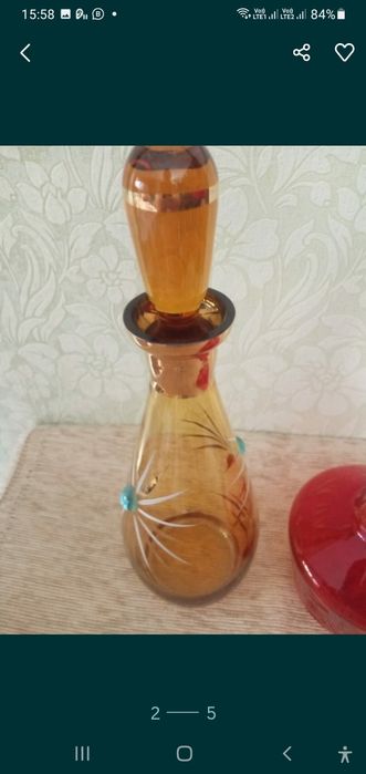 Графины Чешское стекло.