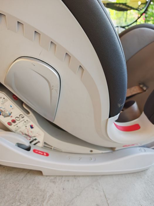 Scaun auto ISOFIX U-Grow UGHCS-06, 0-36 kg, Gri/Negru