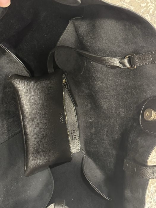 Geantă neagră de umar, nouă cu etichetă, Polene