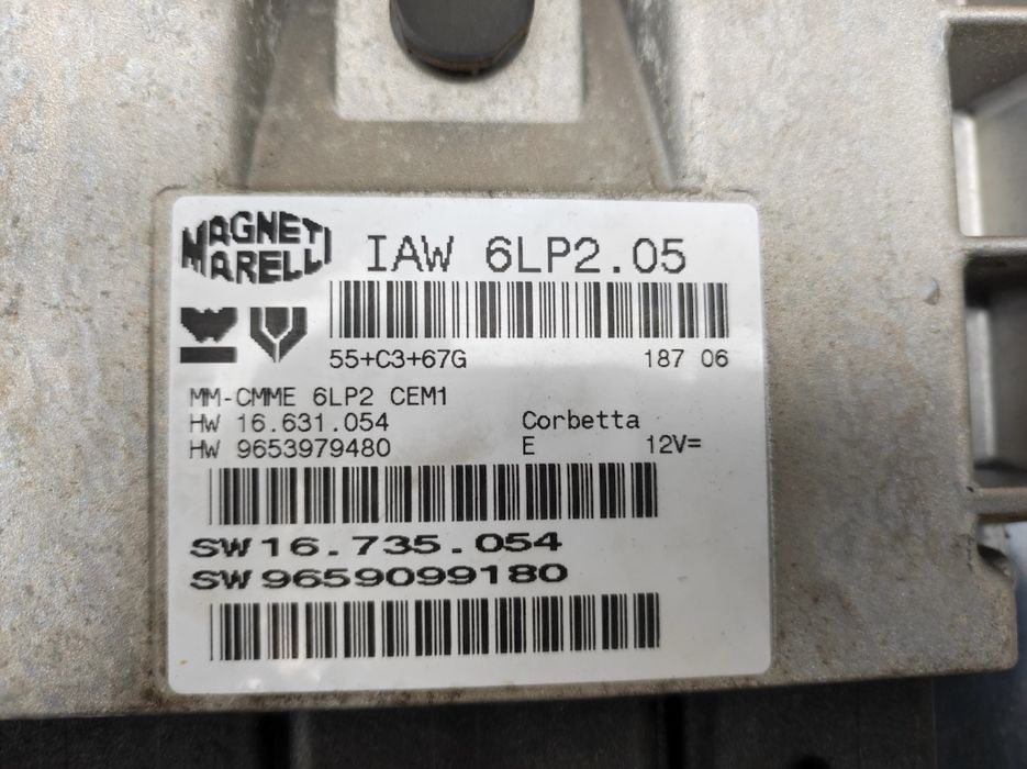 Компютър+BSI модул+чип за Пежо-307,1.4 бензин-88к.с.