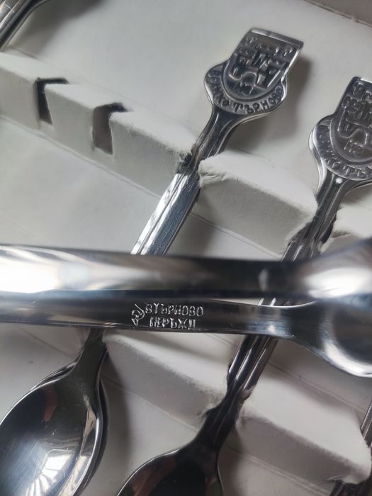 Винтидж комплект прибори за десерти и кафе