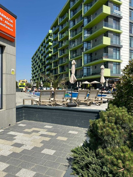 Apartament 3 camere LUX cu loc de parcare privat inclus in interiorul complexului | Vedere la mare & piscină | Alezzi Beach Resort Mamaia Nord | 87 mp