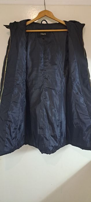 Черно зимно яке  Yani с дантела