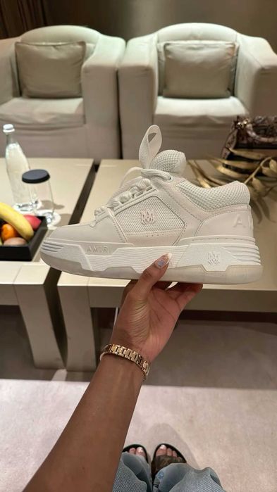 Adidasi noi Amiri Ma 1 White -colet cu verificare