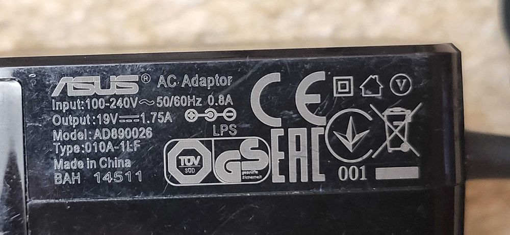 ASUS incarcator 19V-1.75A mufa clasica groasa fuctional 55 lei