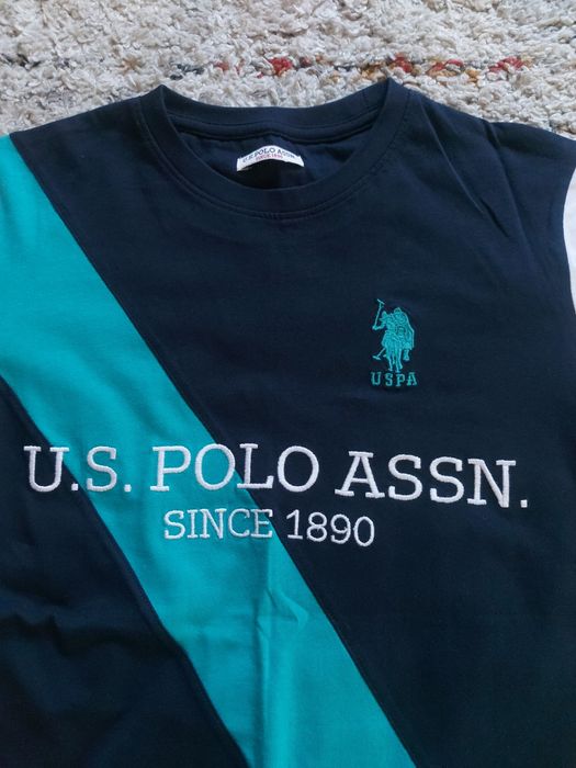 Tricou US Polo Assn nou, bleumarin, S barbati