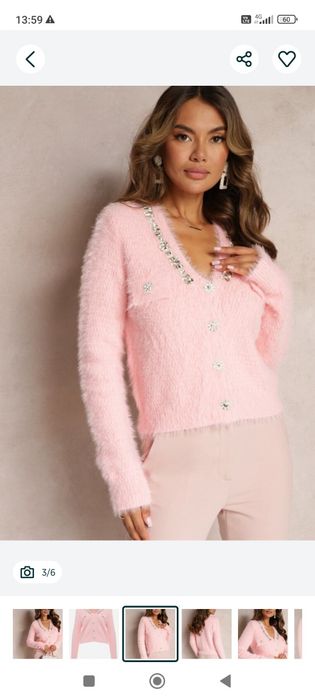 Cardigan roz Diamond