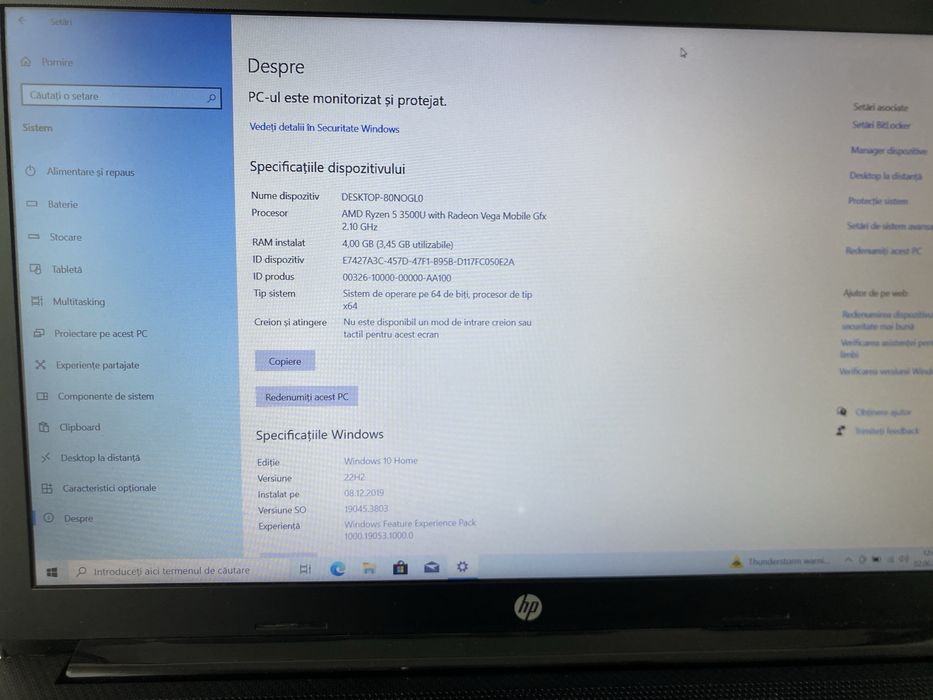 Laptop HP, potrivit pentru office si stocarea pozelor