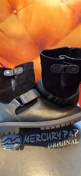 Мъжки ботуши -Mercyry P&P-естествена кожа