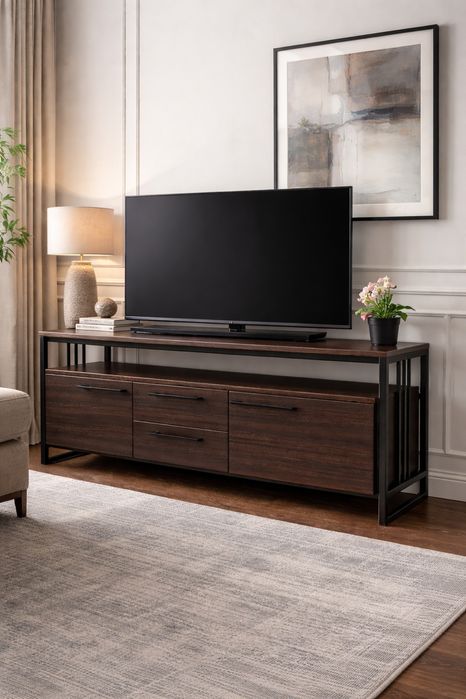 Тумба в стиле лофт, ТВ тумба