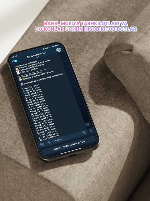 Telegram bot | Veb sayt va mini app yasash | Sifatli va ishonchli!