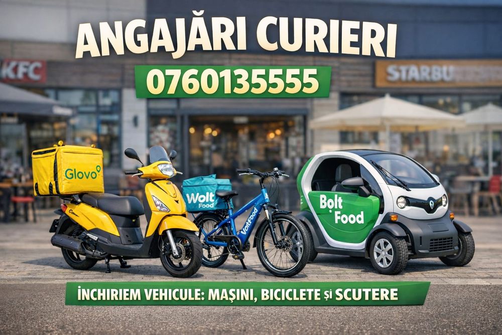 Lucrează ca livrator Glovo, Wolt, Bolt – venituri atractive | Slatina