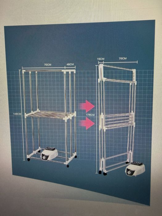 Елекстрически сушилник за дрехи Zephyr