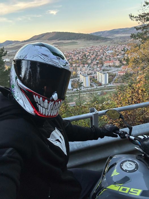 Каска за мотор Ruroc EOX The Joker + Shockwave Bluetooth система