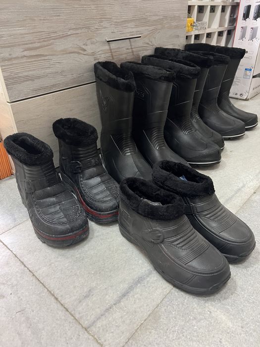 Сапоги резиновые с мехом/этик галоши