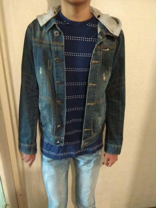 Куртка джинсовая, весенняя, размер 46