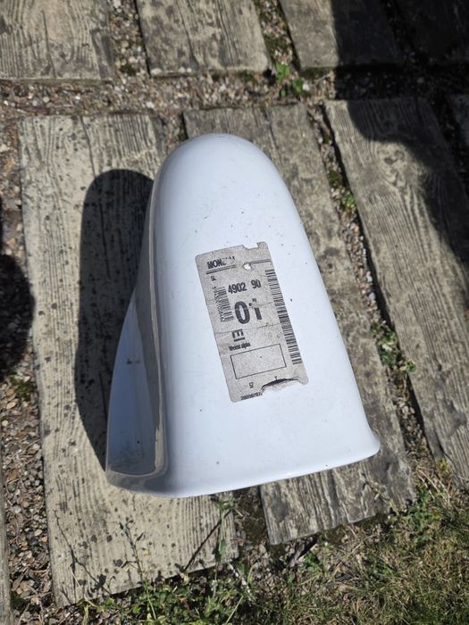 Semipiedestal ceramic pentru chiuvetă / lavoar baie alb