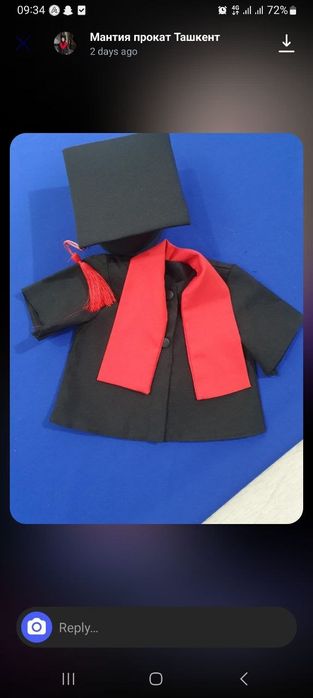 Арзон ва янги Мантия Прокат.Магистрлар кийими