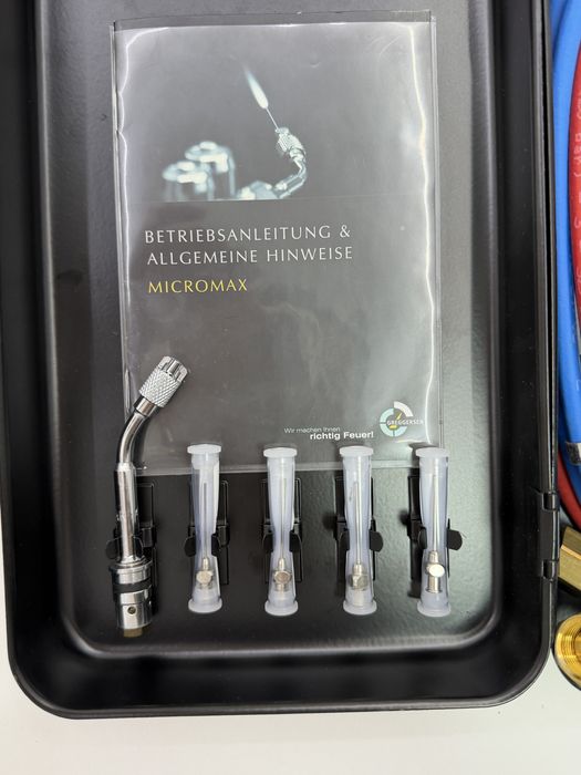 Greggersen Micromax Set Profesional Micro Sudură și Lipire Oxigen Propan Germania Nou