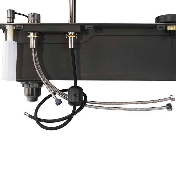 Мултифункционална кухненска мивка със сатенено покритие CASCADA