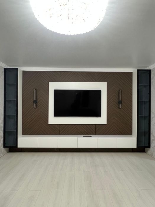 Установка бамбуковых панелей