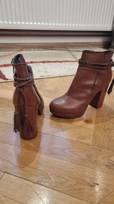 Botine damă din piele naturala 36
