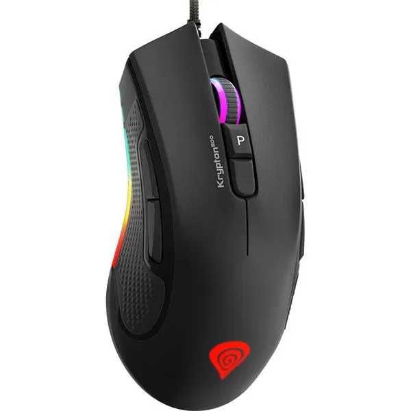 Mouse Gaming NATEC Genesis Krypton 800 10K Dpi RGB negru nou Sigilat