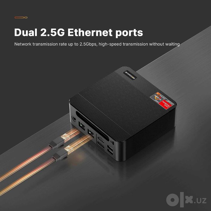 Mini PC Мини Пк Bosgame Effizen P4 Ryzen 7 5700U 32Gb DDR4 1Tb M2 SSD